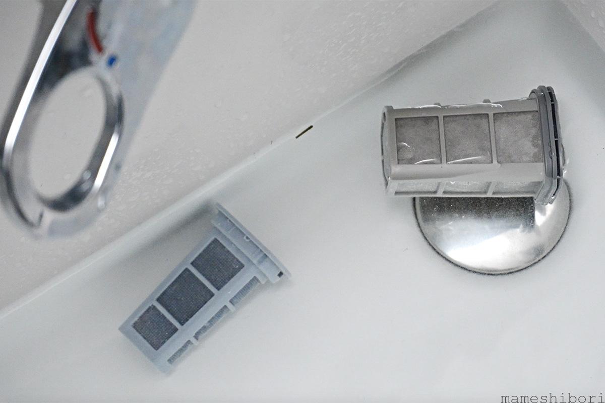 Wash the MC-NS10K filter with water